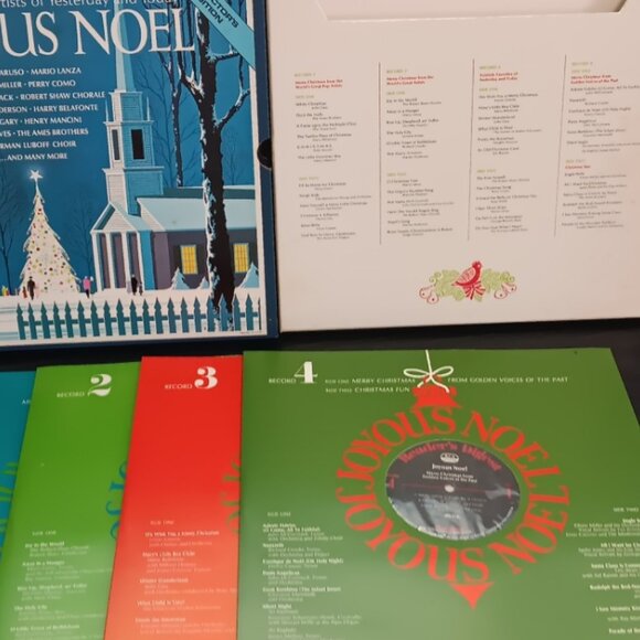 Readers Digest - Joyous Noel - Glenn Miller, Perry Como -  4 Record Box Set 1968 - Picture 2 of 7